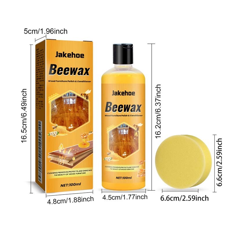 Beeswax Wood Furniture Polish Conditioner All-in-One 2026 Cleaner Restorer 100ml