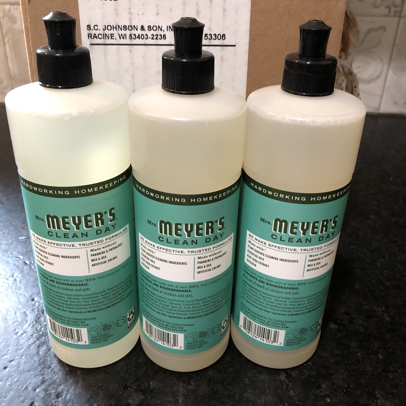 Mrs. Meyer´s Clean Day Liquid Dish Soap, Fresh Basil Scent, 16 fl. oz. (3 Pack)