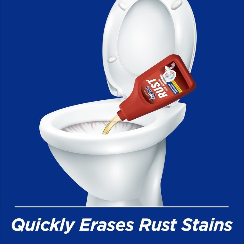 Rust Stain Remover Liquid Sinks & Toilets No Scrub Fast Acting Fume Free 16fl oz