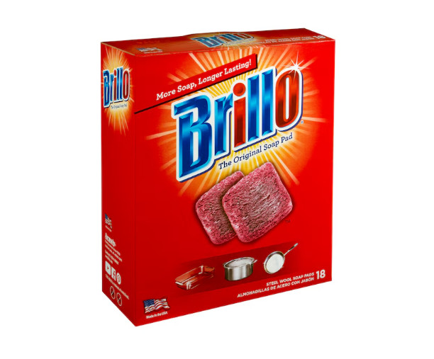18 PADS – Brillo Steel Wool Scouring Soap Pad Pots Pans Grills Dishes Kitchen