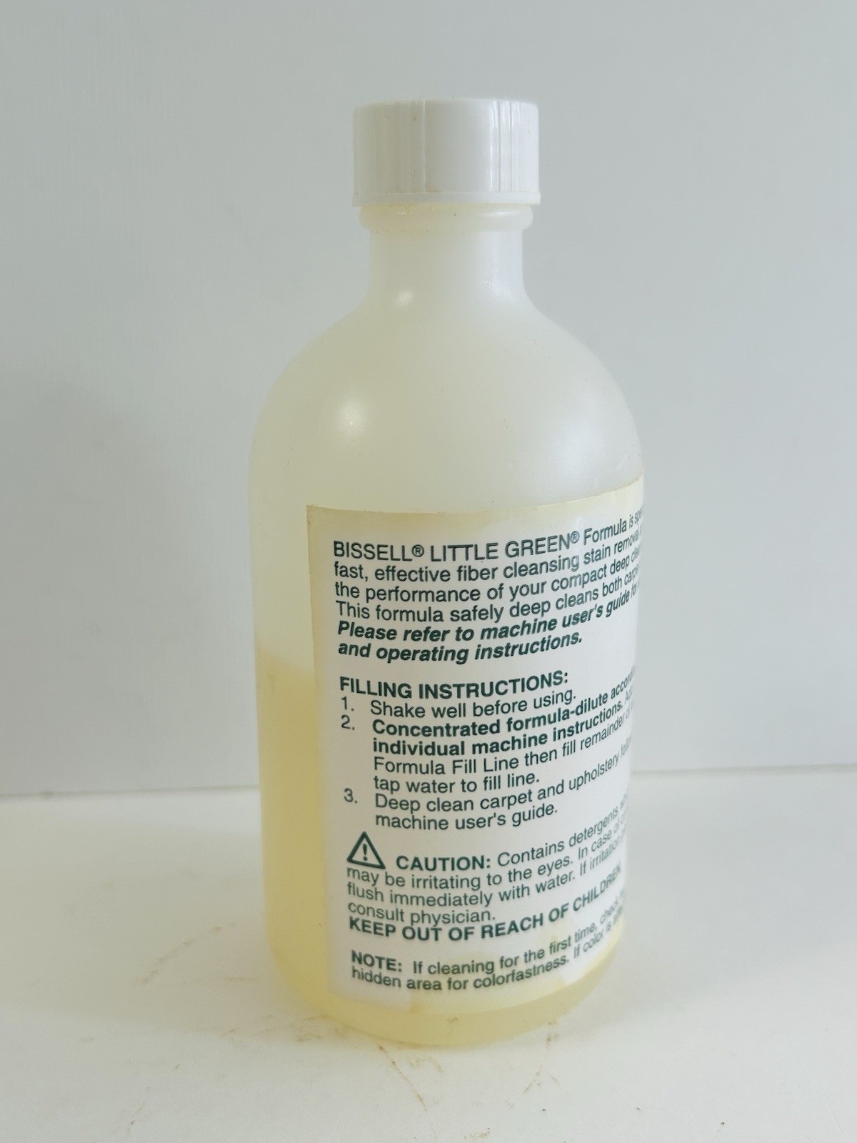 Vintage 1998 Bissell Little Green Formula Carpet Cleaner 8 oz Trial Size