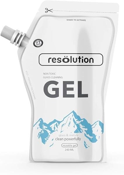 Ooze Resolution Non Toxic Gel Glass Cleaner – 240ml (1 Pack)