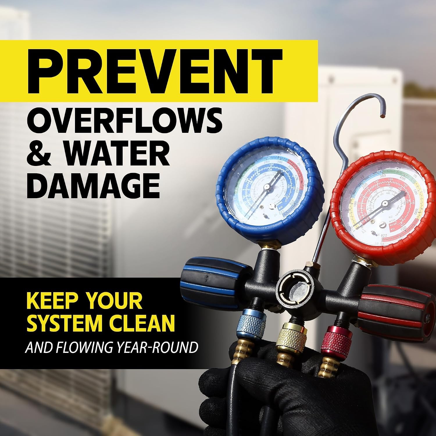Fast Acting Plant-Based AC Drain Cleaner Multi-Use HVAC Condensate Formula