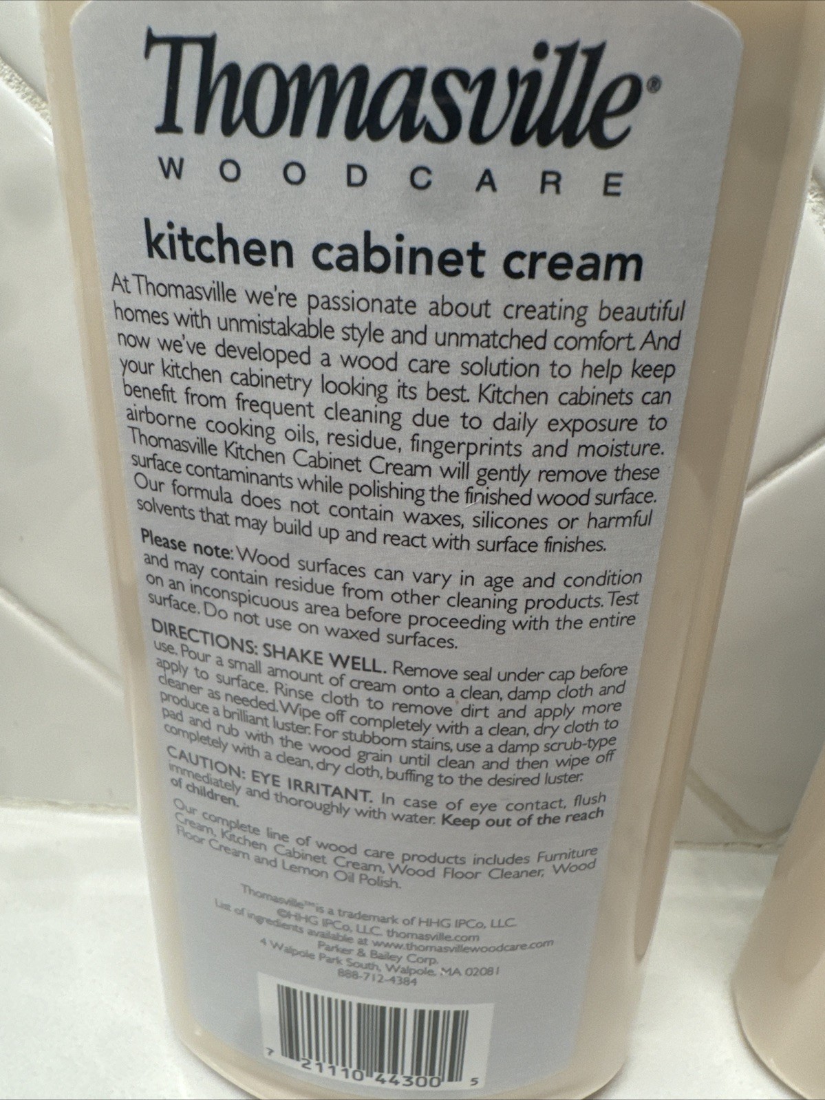 (3) 12 Oz Bottles Thomasville Wood Care KITCHEN CABINET CREAM Cleans Shines