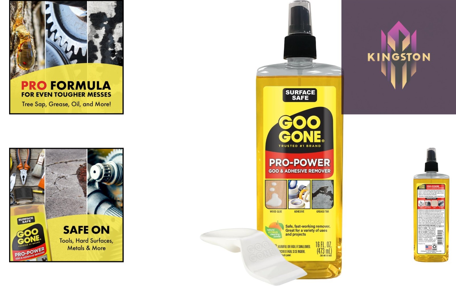 Pro-Power Citrus Adhesive Remover Spray, 16 Fl Oz – Fast, Professional Strength