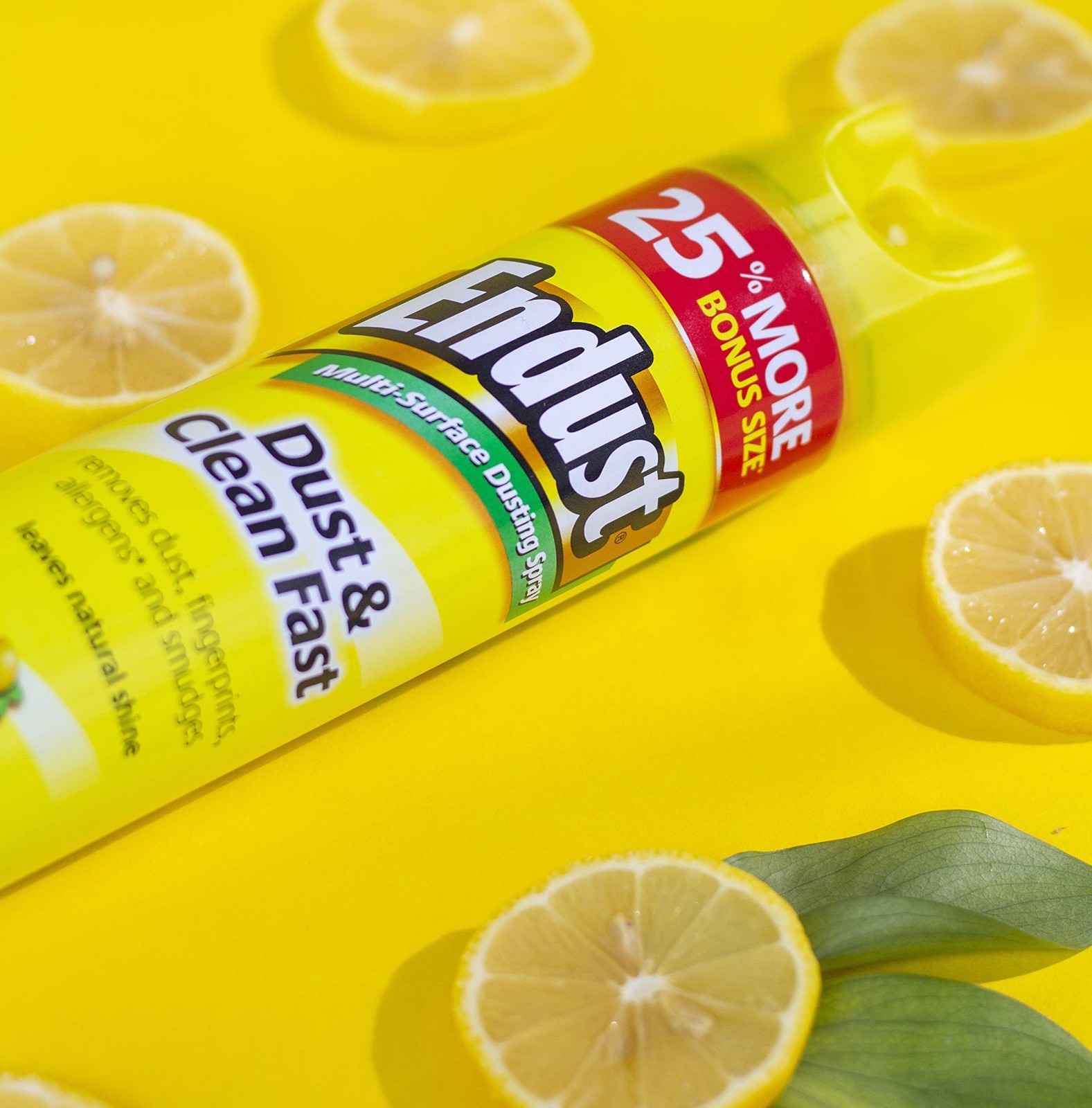 Endust Multi-Surface Dusting and Cleaning Spray, Lemon Zest, 12.5 Ounce 2 Pack