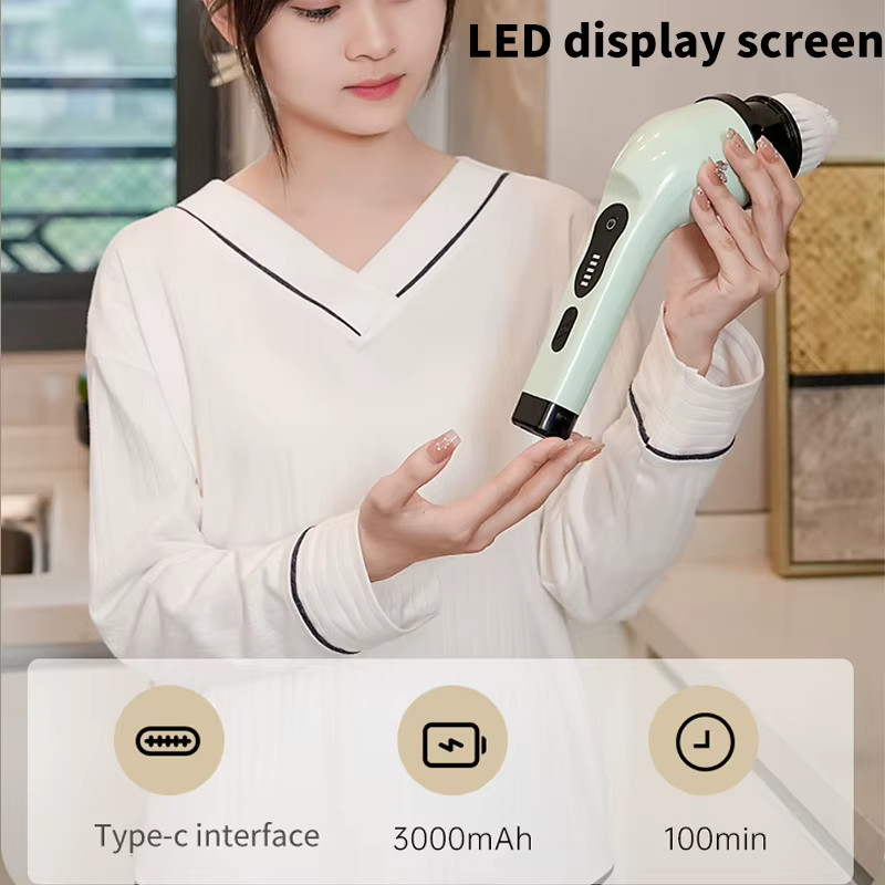 9-In-1 Electric Cleaning Brush USB Electric Spin Cleaning Scrubberadjustable Ele