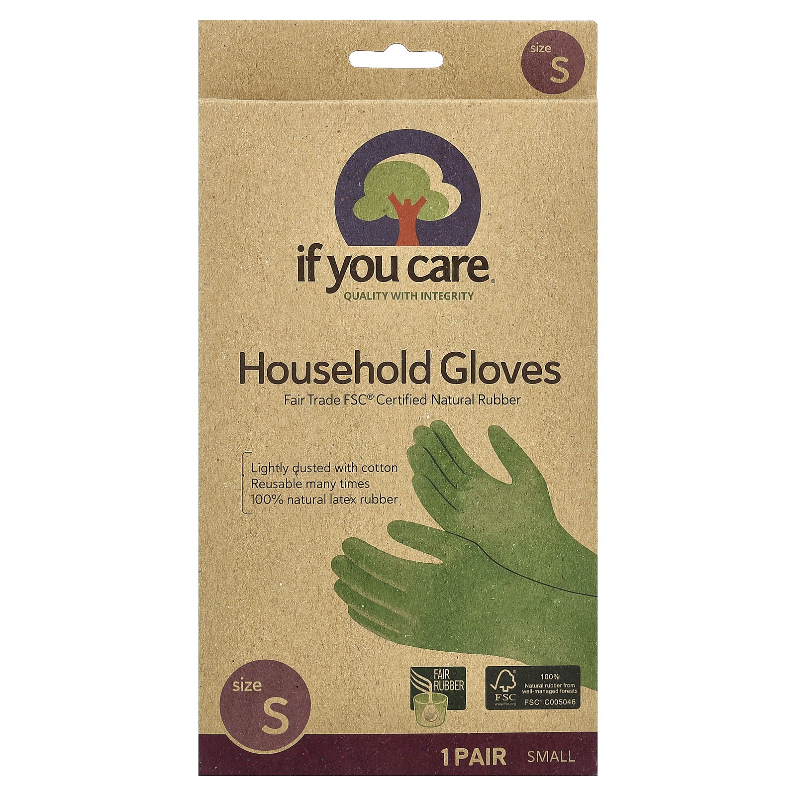 Household Gloves, Small, 1 Pair