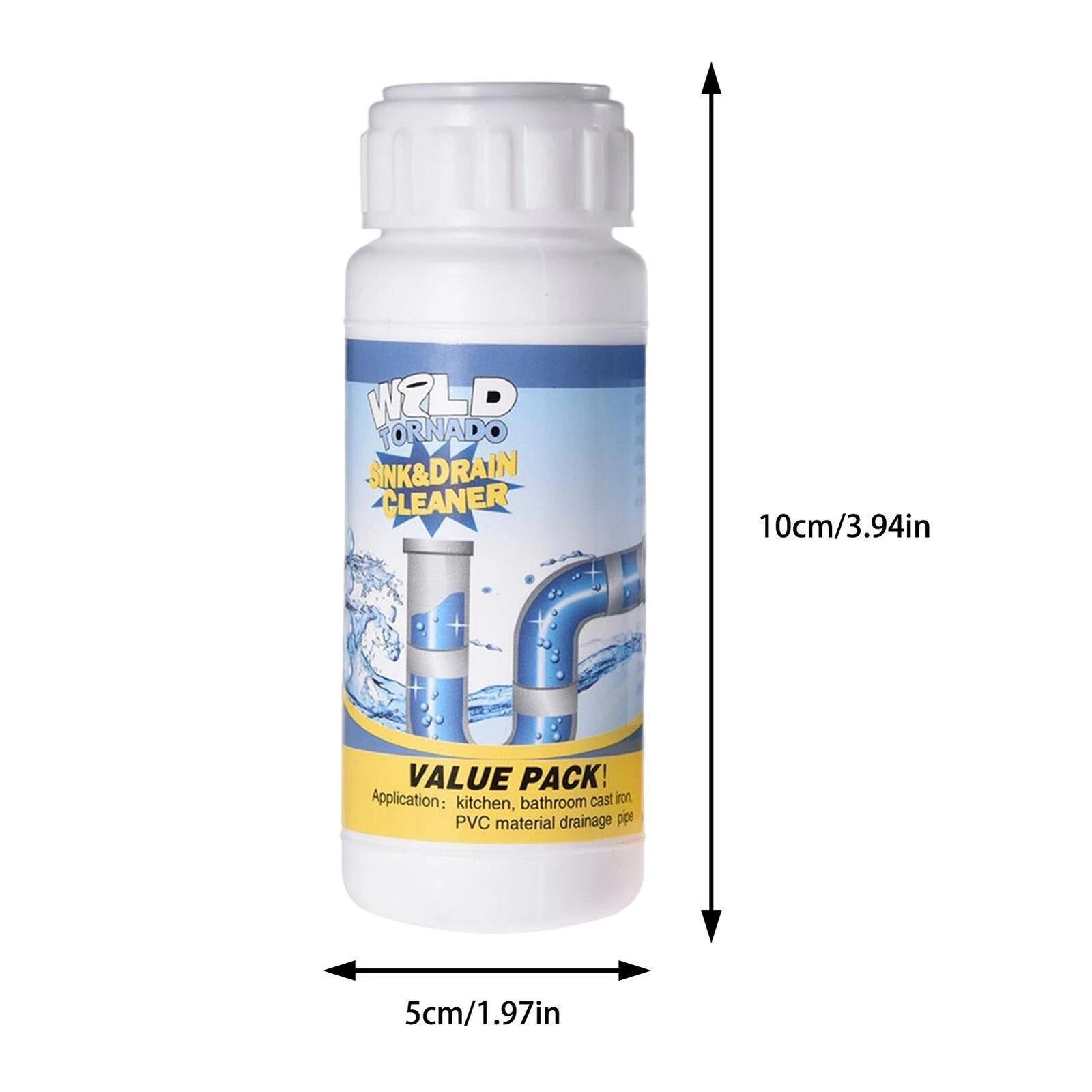 5PCS Wild Tornado Powerful Sink Drain Cleaner High Efficiency Clogging Cleaner