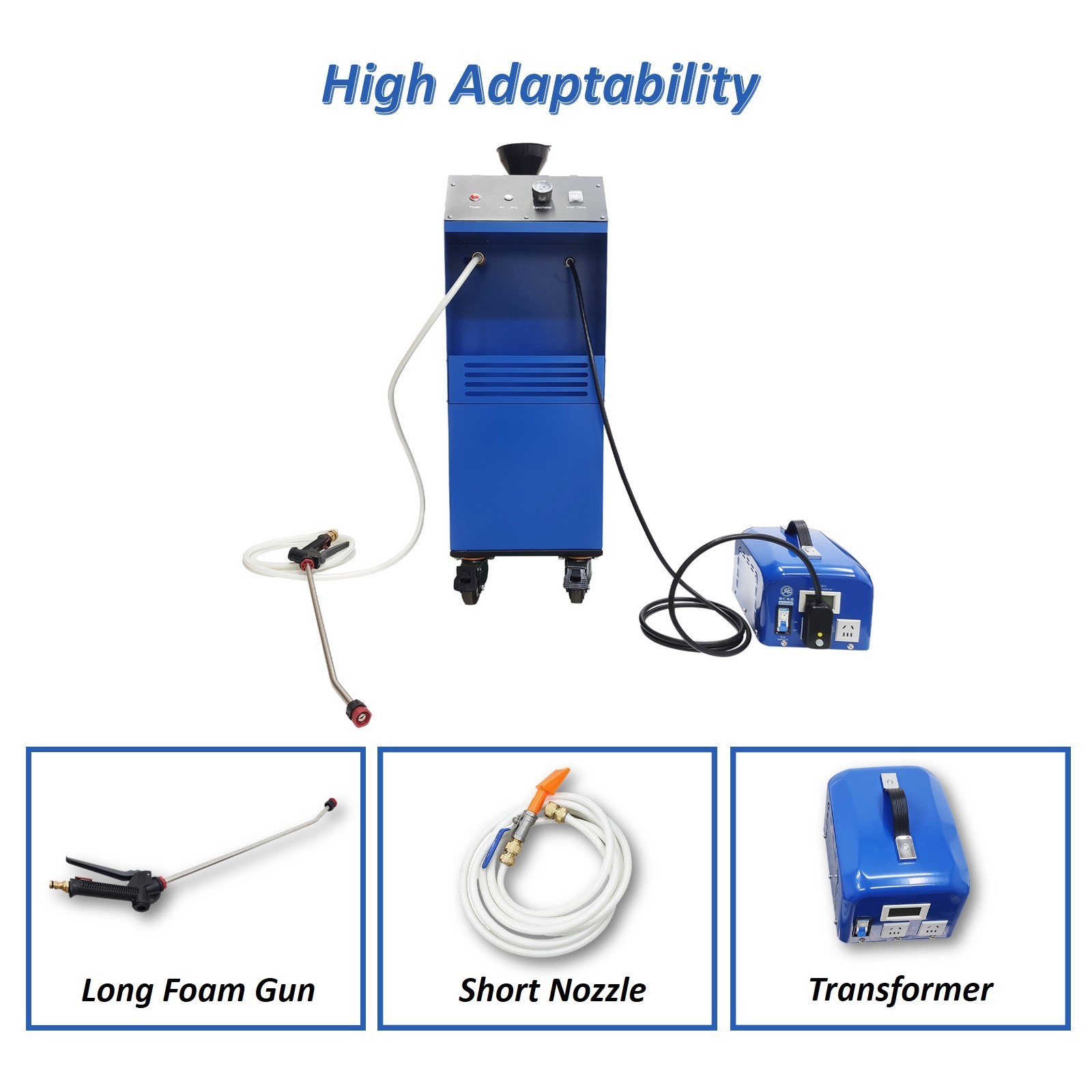KT-8050 Large Cleaning Heavy Oil Foam Generator 110V with Transformer