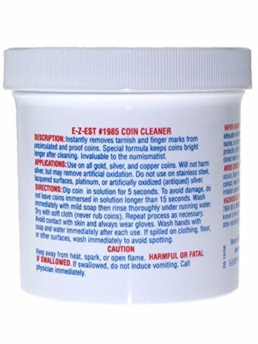 e-Z-est Coin Cleaner 5 oz for Gold Silver and Copper Coins