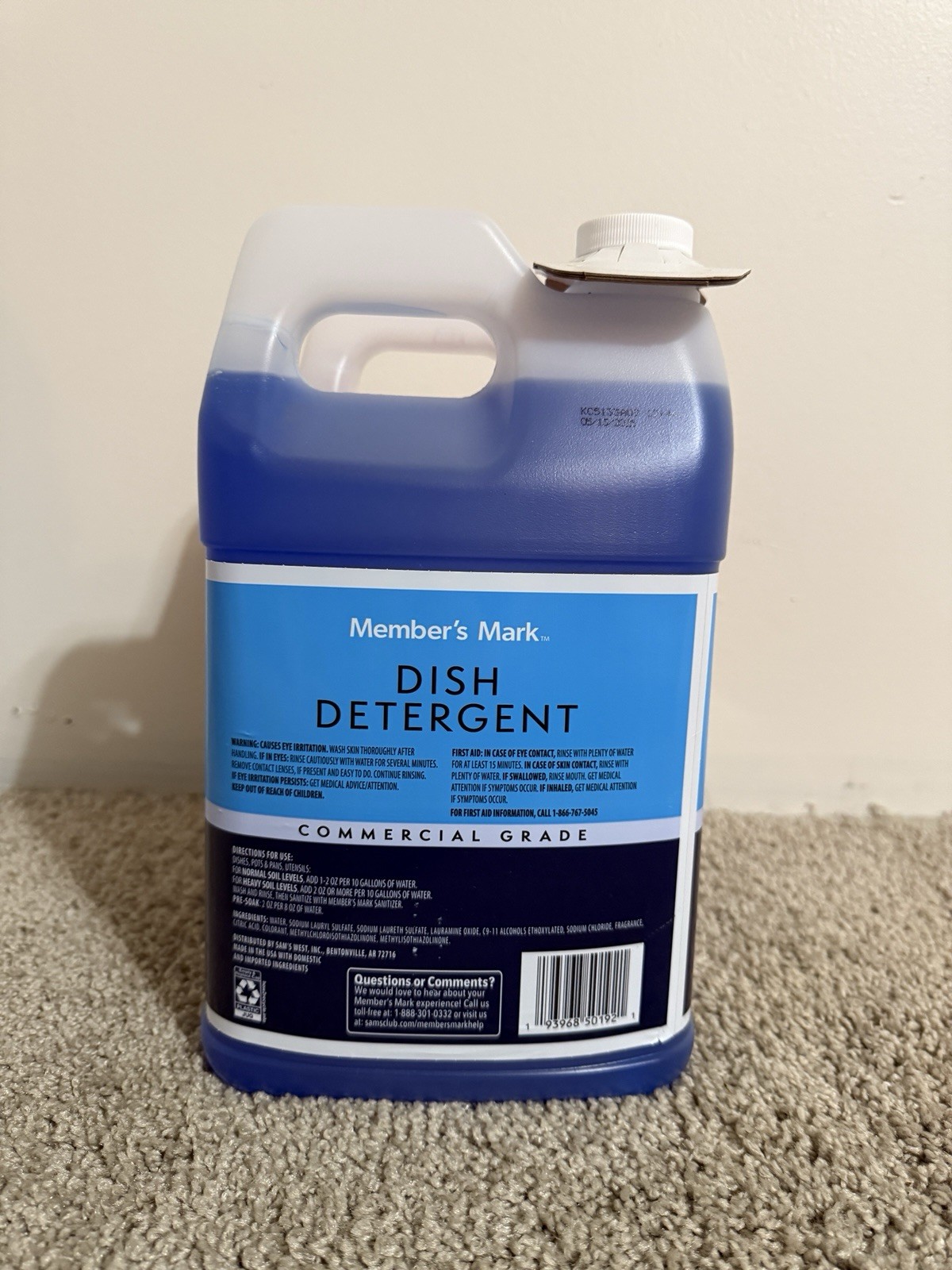 Commercial Blue Dish Detergent, 1 Gallon Member’s Mark – Home & Business
