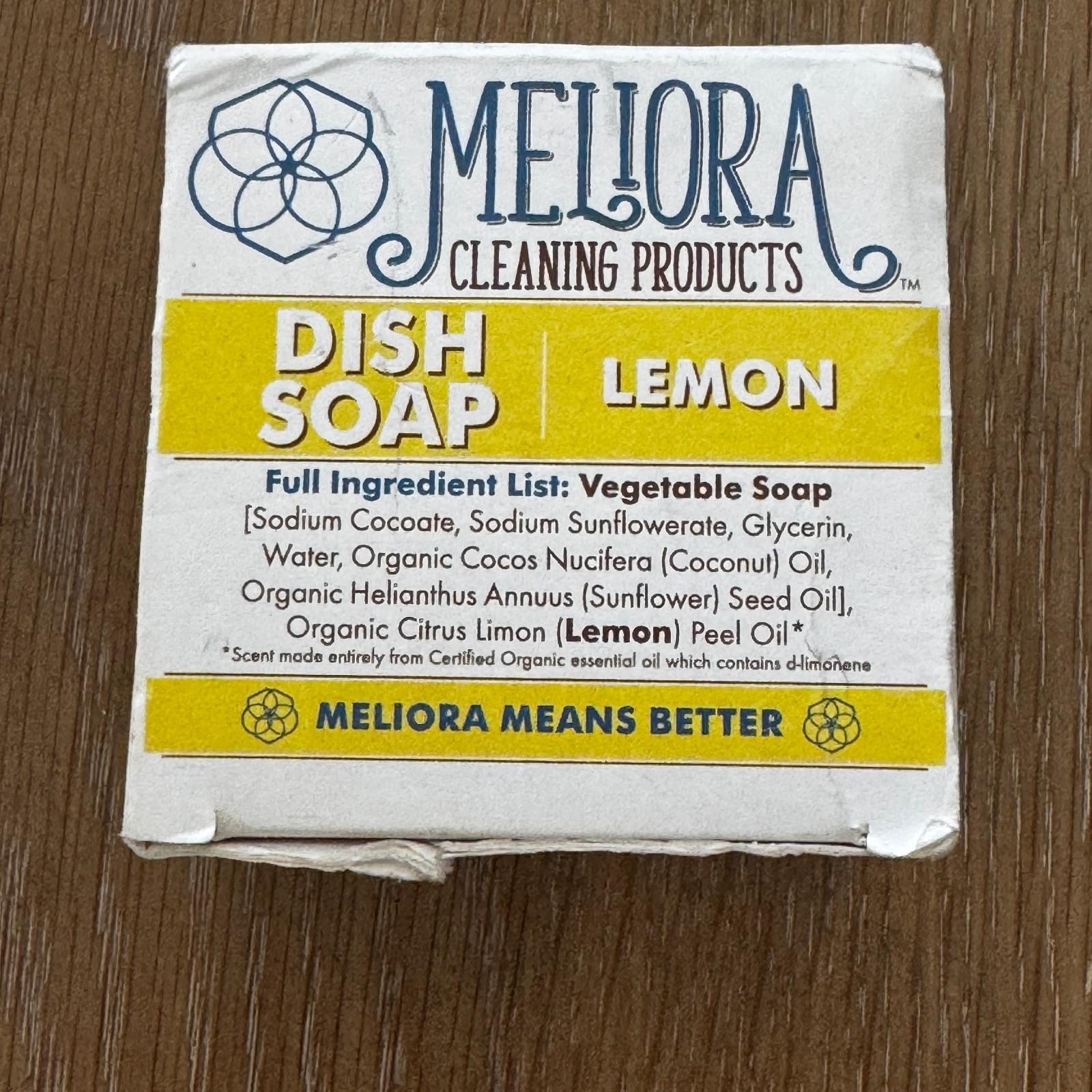 Meliora Cleaning Products Dish Soap Bar Lemon 7 oz ( 199g ) New Old Stock *READ*