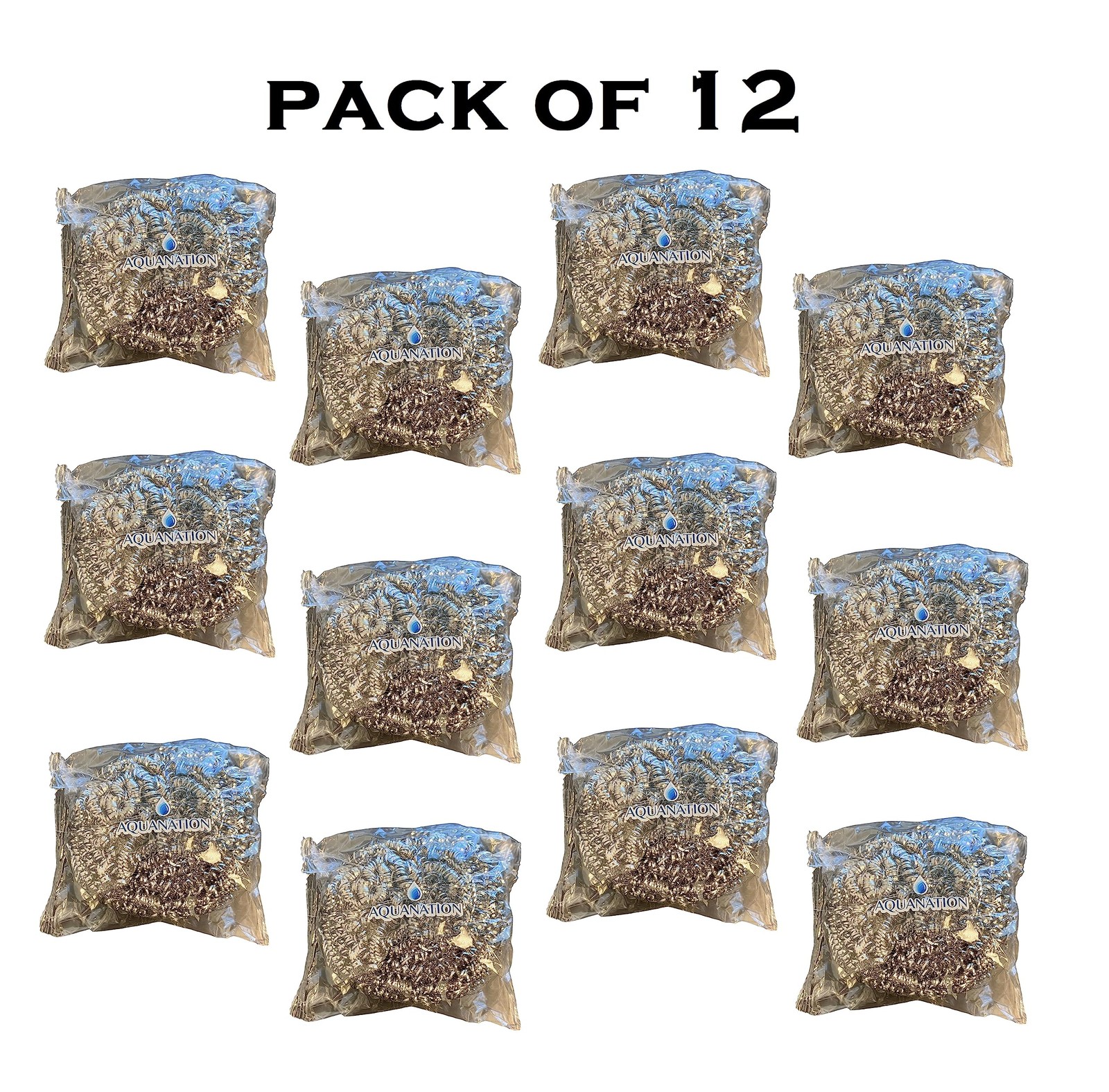 Premium Stainless Steel Scouring Pads [Large 50 Gram] | Heavy Duty 12 Pack | …