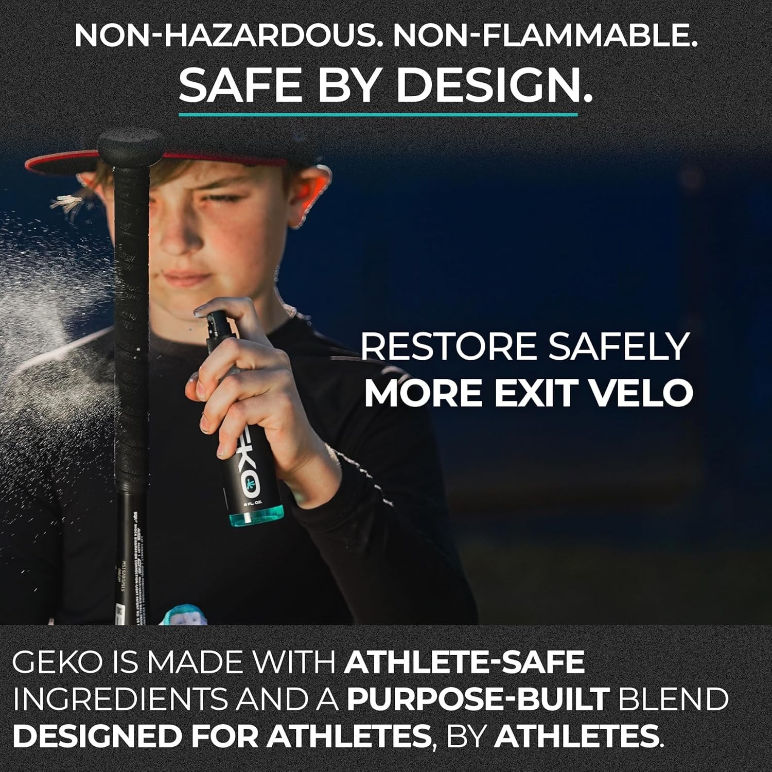 Unisex Geko Sports Grip Restore & Cleaner – Essential 4 Fl Oz Spray for Athletes