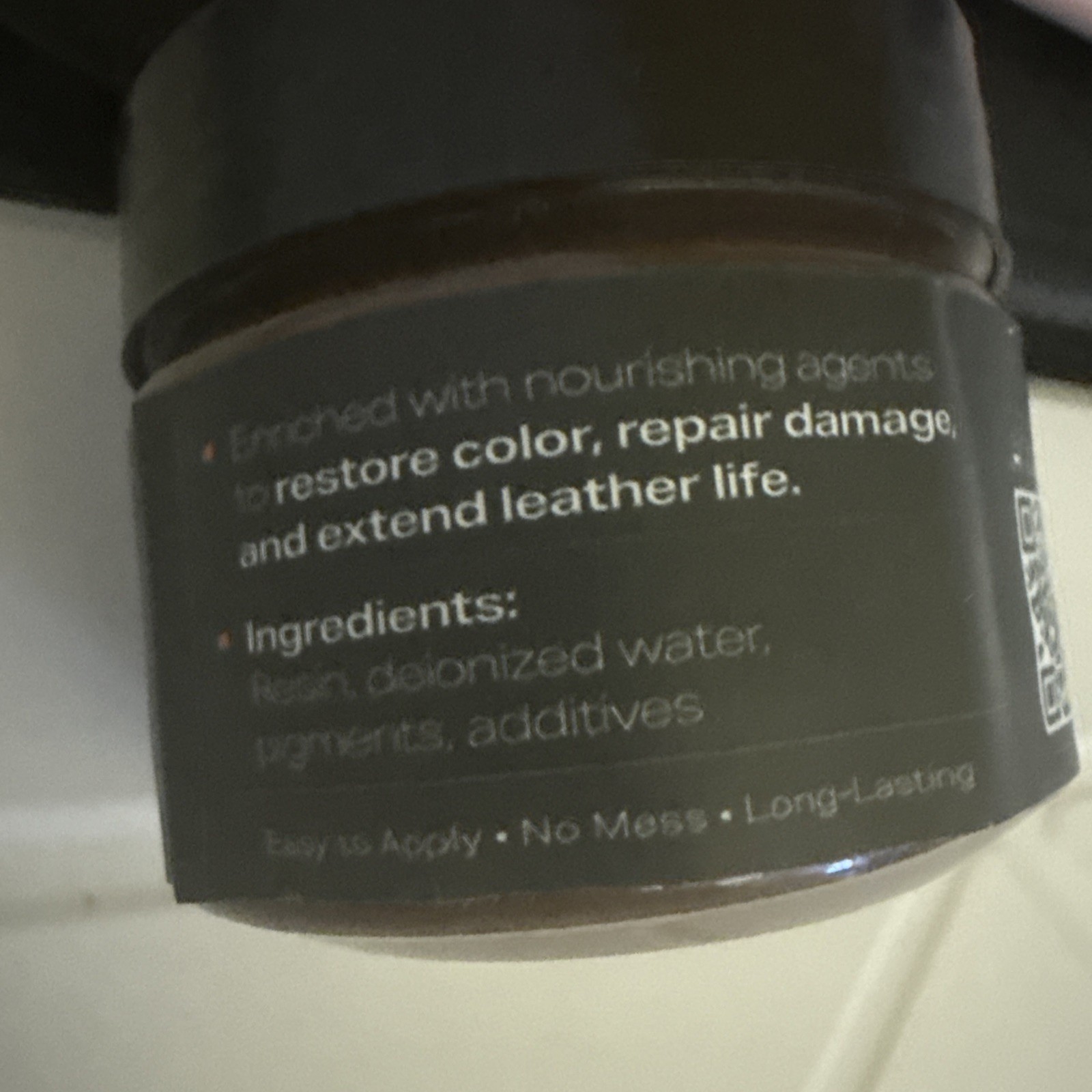 Luxgrove Dark Brown Leather Recoloring Balm, Leather & Vinyl Repair Kit