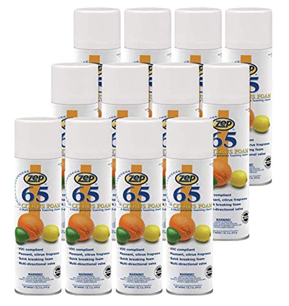 Zep 65 Foaming Citrus Multi-Purpose Cleaner – 18 oz (Case of 12) 3701 – Great