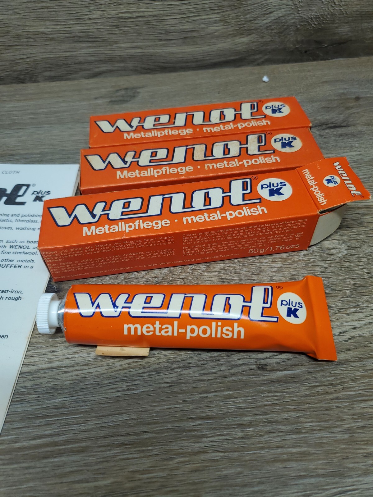 Original Red Wenol Plus K 3 Pack 50g FASTEST SHIPPING!!!! NOS WITH INSTRUCTIONS