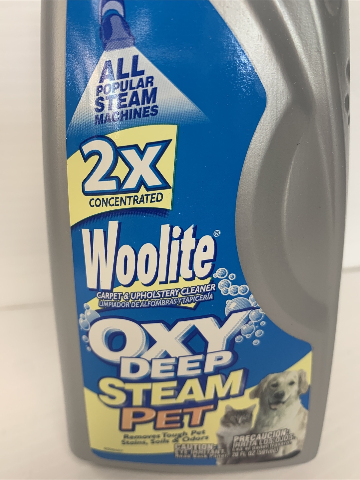 Woolite 2X Oxy Deep Steam Pet Carpet Cleaner 20 Ounces Concentrate, Makes 10 Gal