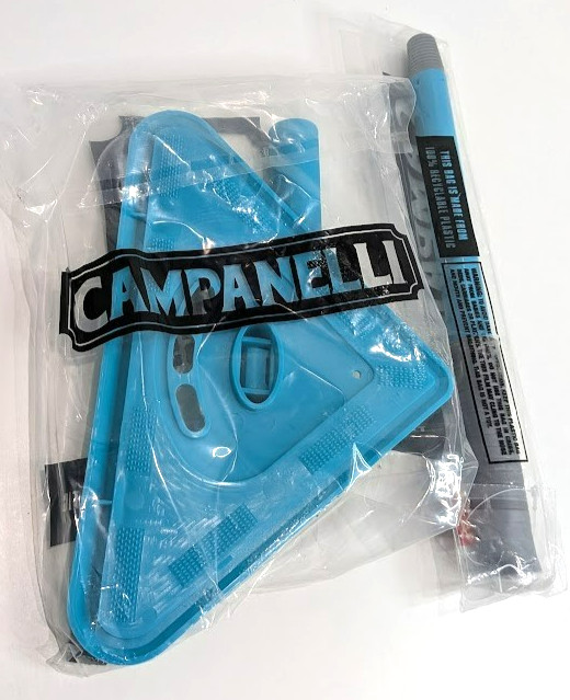NEW! Campanelli Pro Glass Window and Windshield Handle with 3 Pads Microfiber