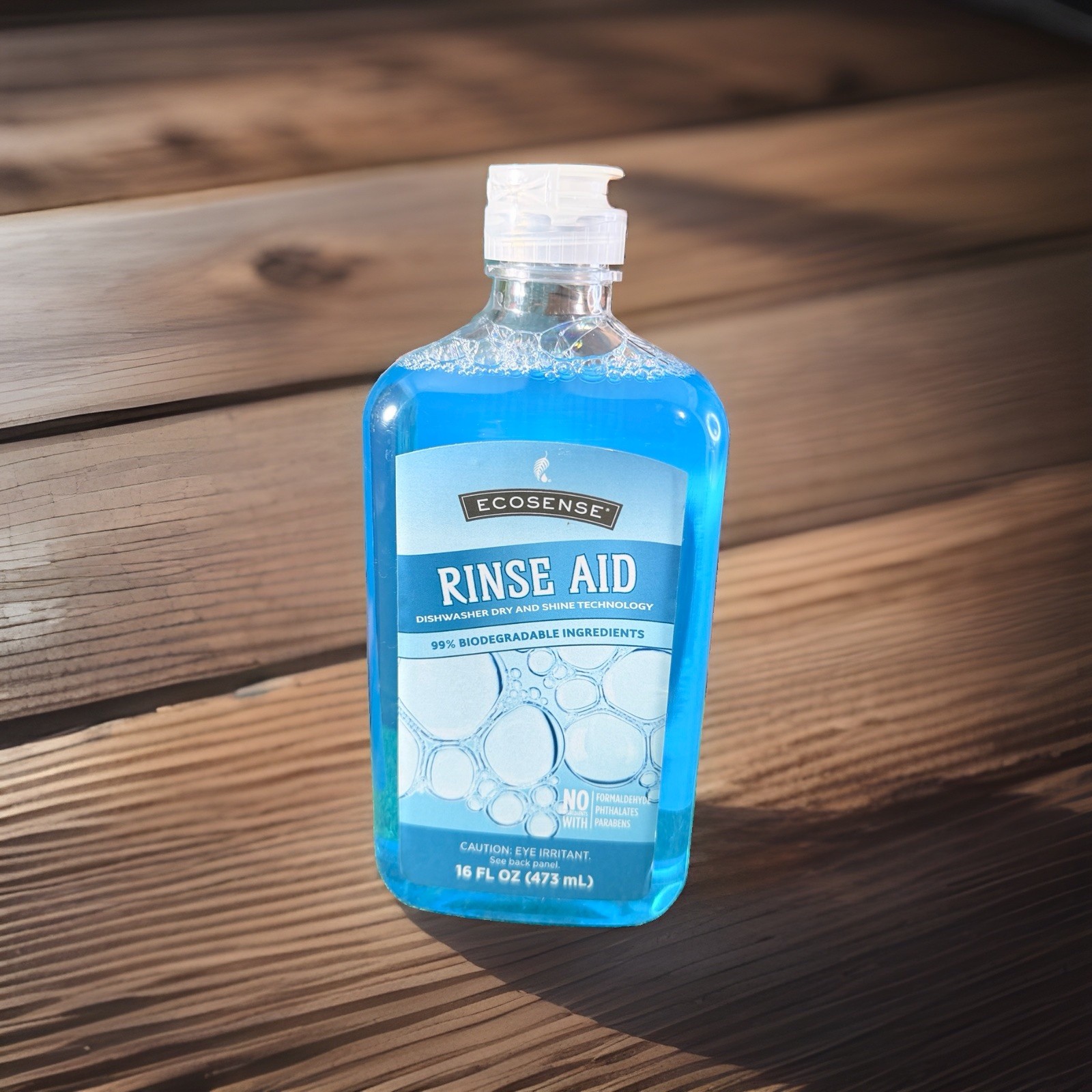 Melaleuca EcoSense Rinse Aid 16 fl oz Blue Dishwasher Dry & Shine – Brand New