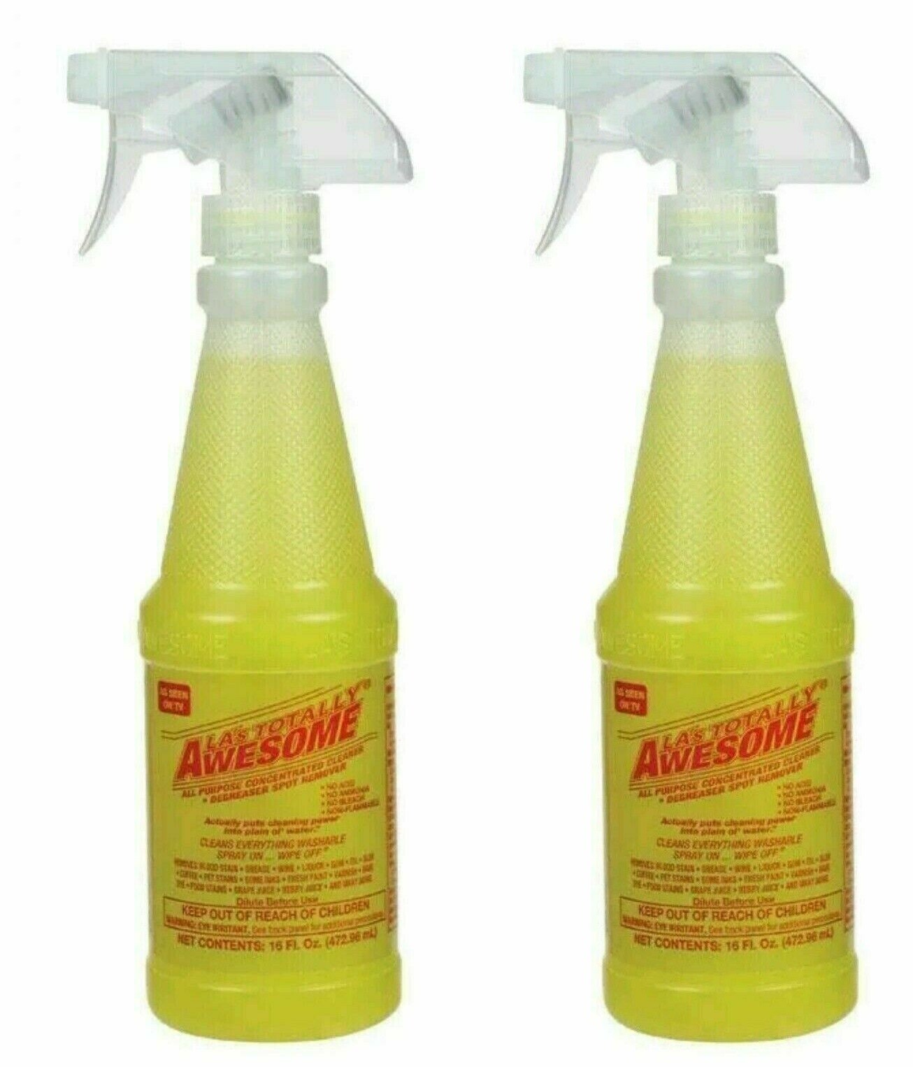 4 LA’S TOTALLY AWESOME ALL PURPOSE CONCENTRATED CLEANER Amonia bleach free