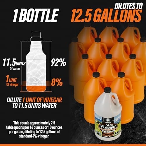 Calyptus 50% Concentrated Vinegar Cleaning Solution 2 Gallon