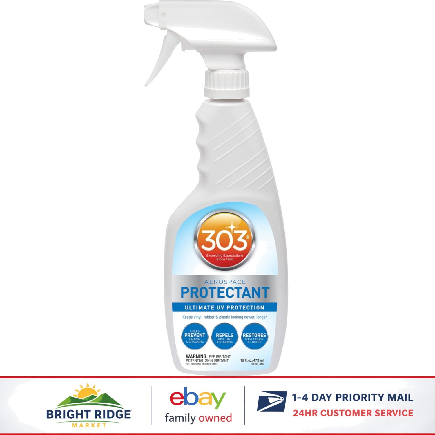 Non-Toxic 16 Fl. Oz. Protectant Spray for Automotive and Outdoor Products