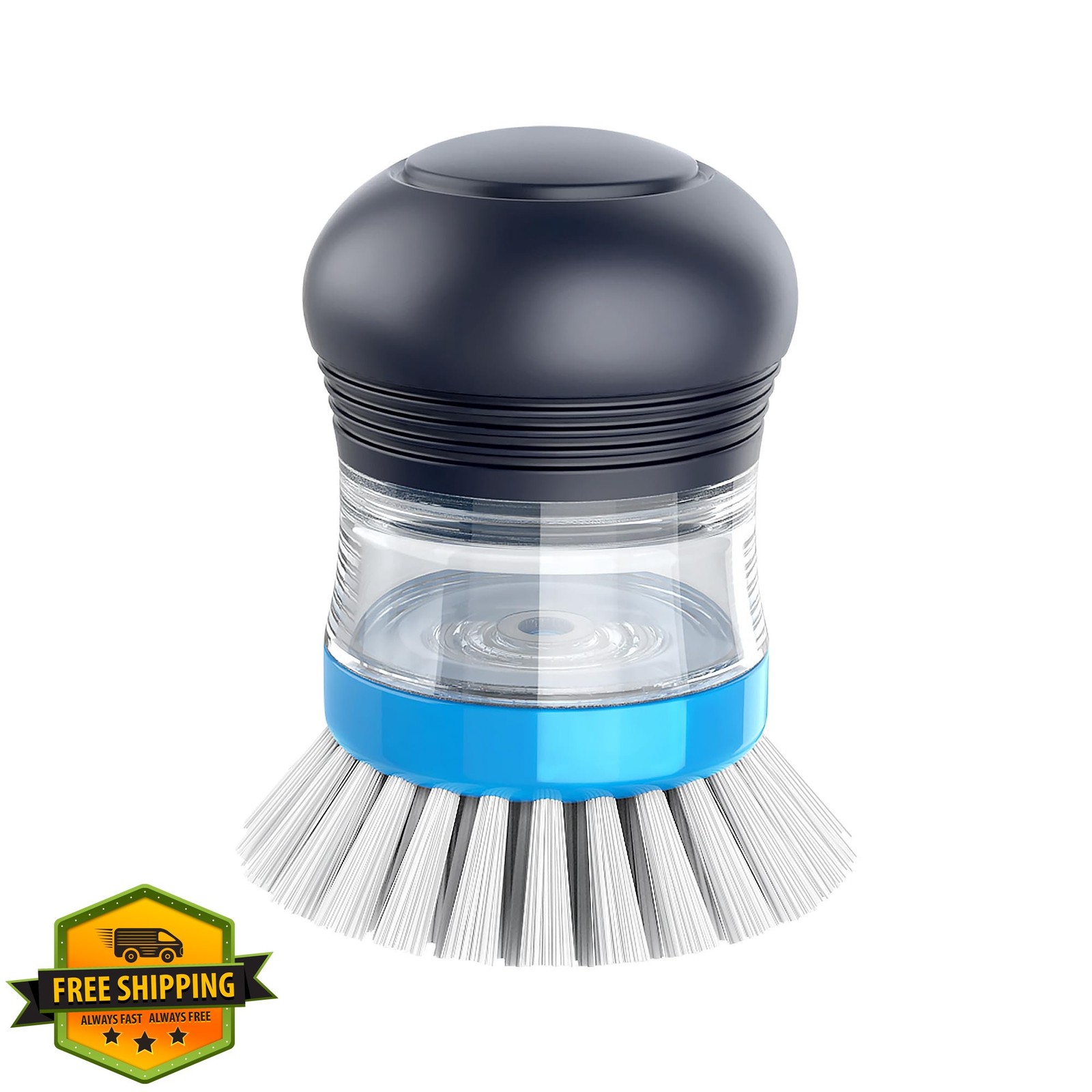 MR.SIGA Soap Dispensing Brush Navy