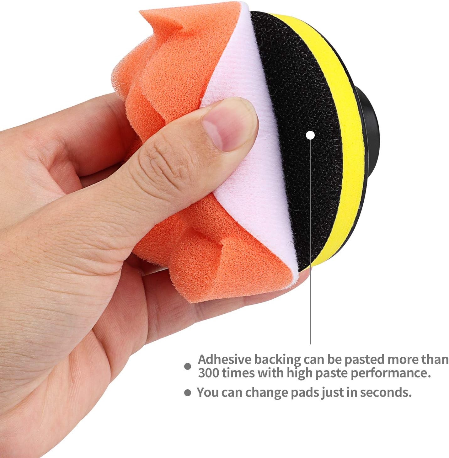 3 Inch Drill Buffing Pad, 11 Pcs Car Foam Polishing Pads Kit, Drill Buffer