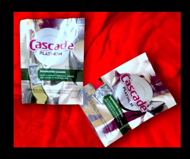 LOT of 2 Packs : Cascade Platinum Dishwasher Cleaner Fresh Scent, 1 Pod Per Pack
