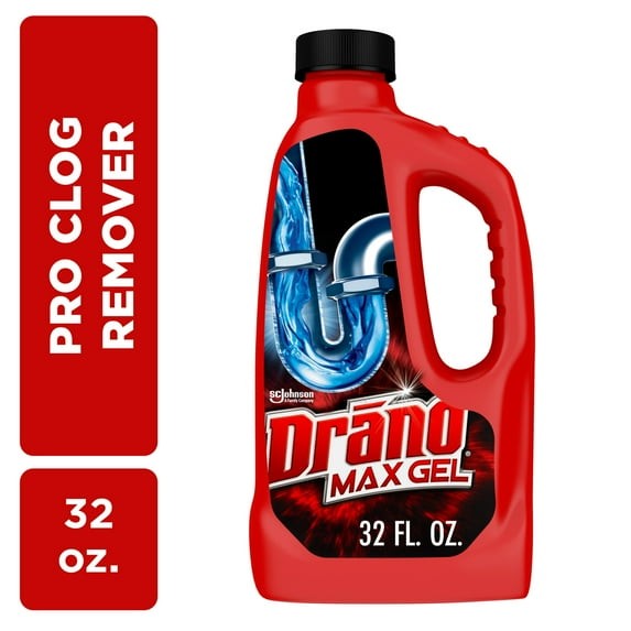 Drano Max Gel Clog Remover (Packaging May Vary), 32.0 fl oz