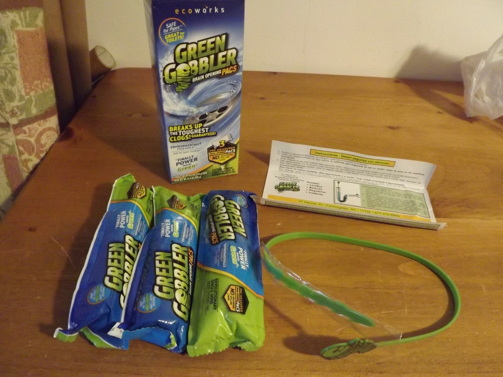 6 PACKETS GREEN GOBBLER 2 SNAKES 44.3oz total PRE-MEASURED PACS