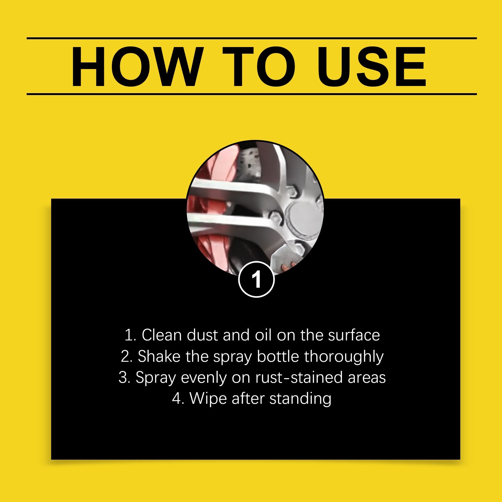 1-3Pcs Automotive Rust Remover Spray, Wheel Clarify,Anti-Rust Lubricant Spray US