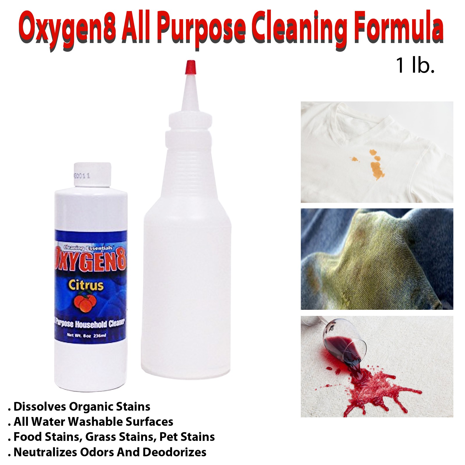 Oxygen8 All Purpose Cleaning Formula – 1 lb.