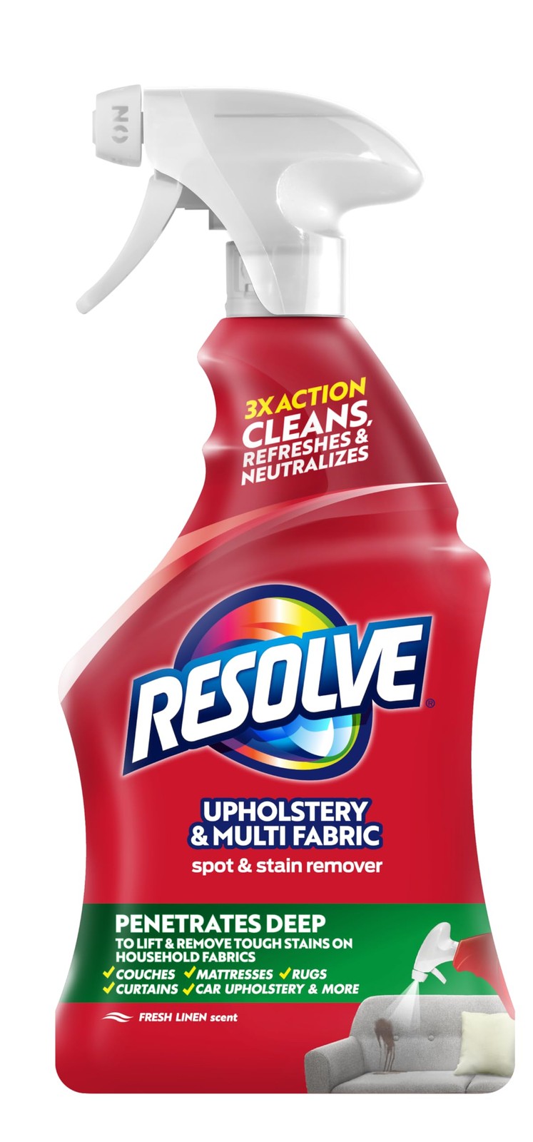 Resolve 22 Fl Oz Multi-fabric Cleaner Liquid And Upholstery Stain Remo