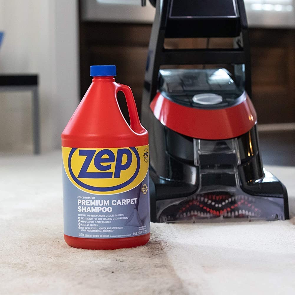 Zep Premium Carpet Shampoo – 1 Gallon (Case of 2) – ECZUPXC1282 – Pro Strength