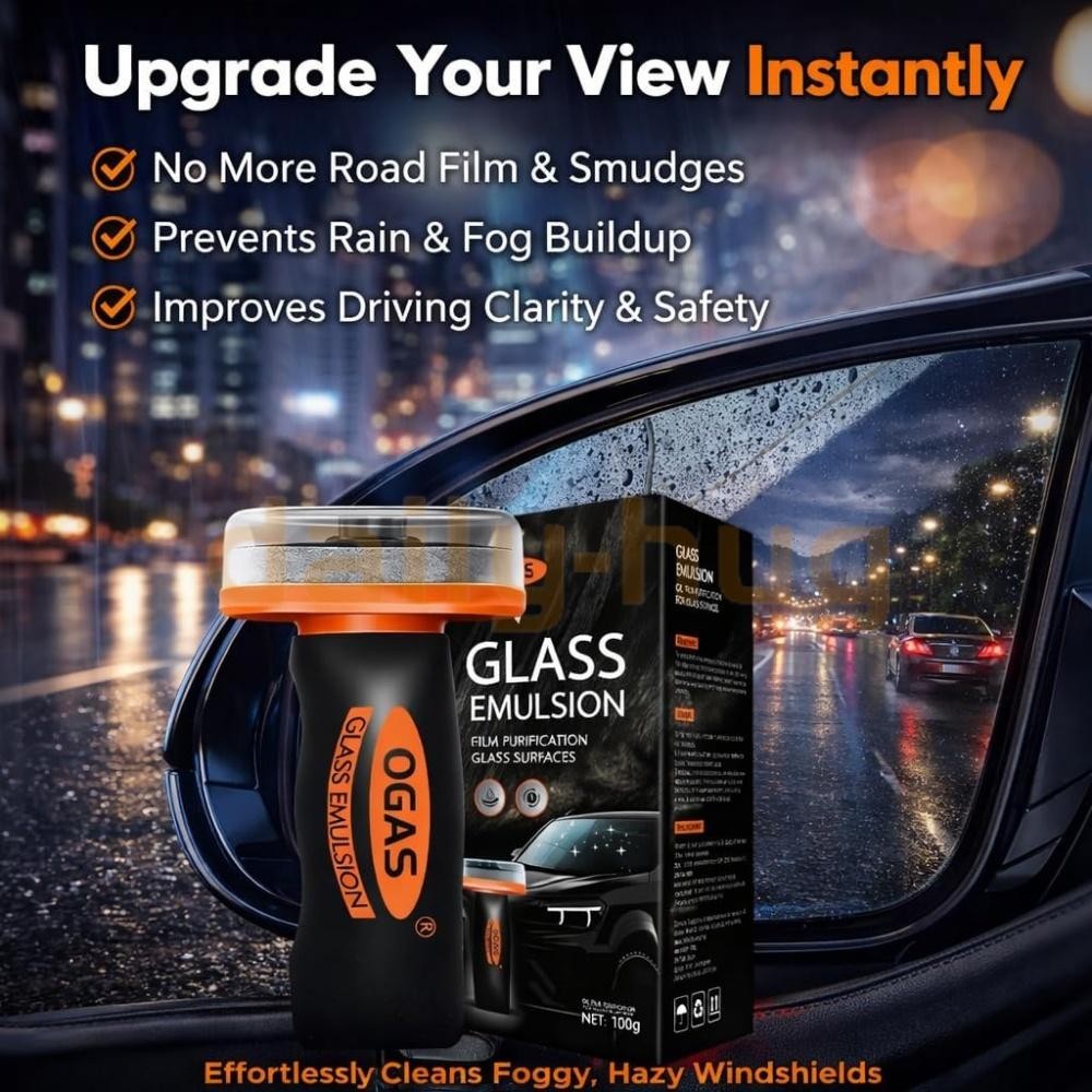 New Glass Guard & Emulsion Cleaner – Oil Film Remover Lotion for Glass Surfac