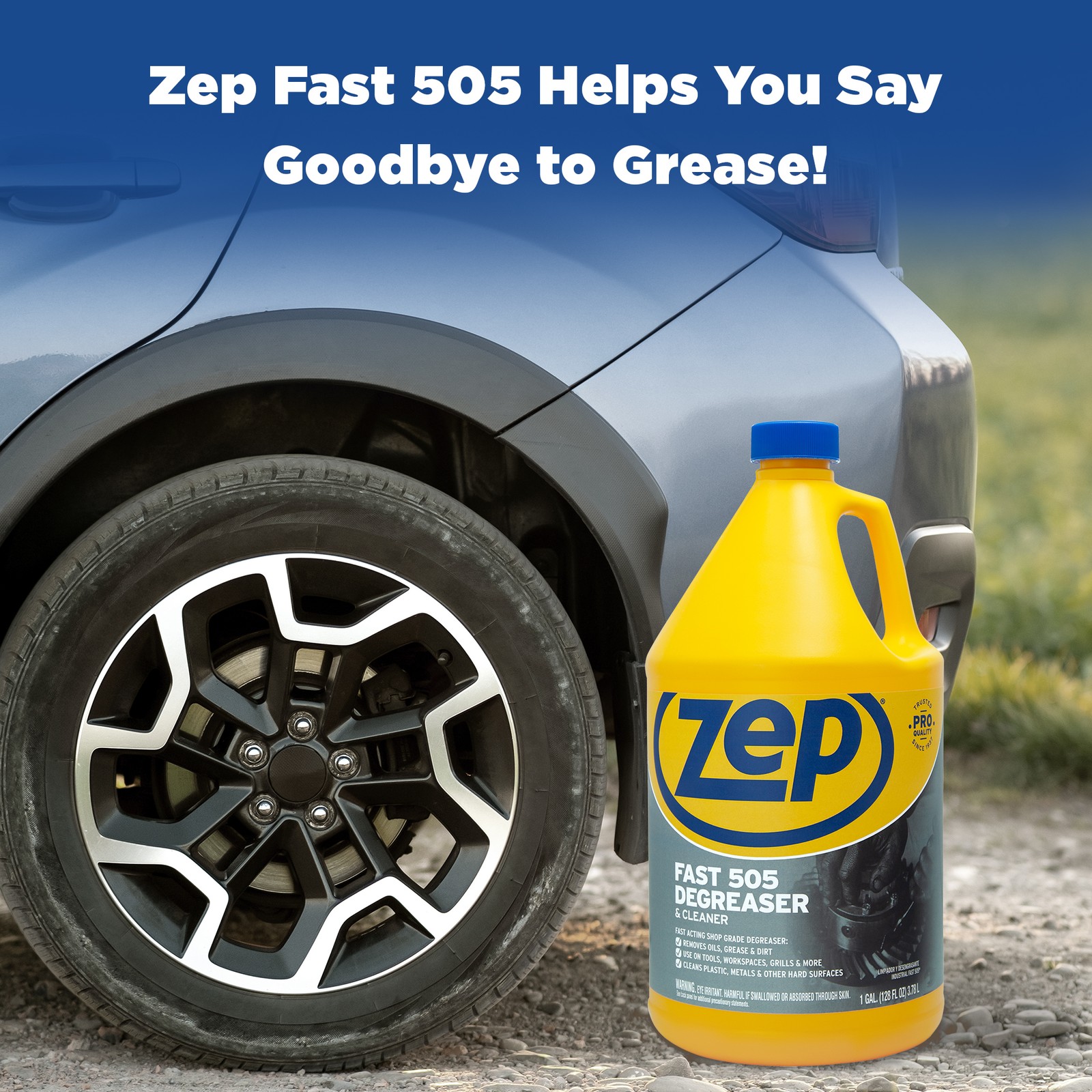Zep Fast 505 Cleaner and Degreaser – 1 Gallon (Case of 2) ZU5051282 – Fast