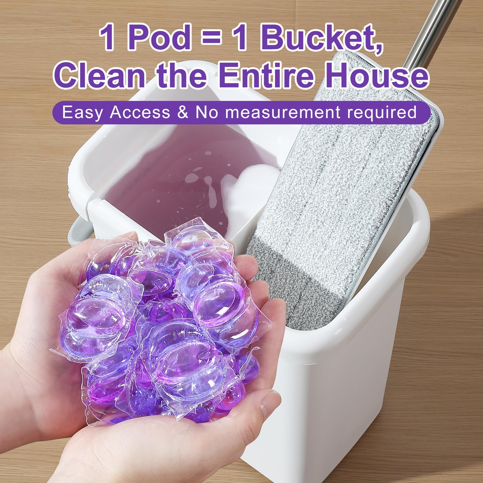 Floor Cleaner for Mopping, 45 PCS Mopping Solution, Hardwood Floor Cleaner, W…