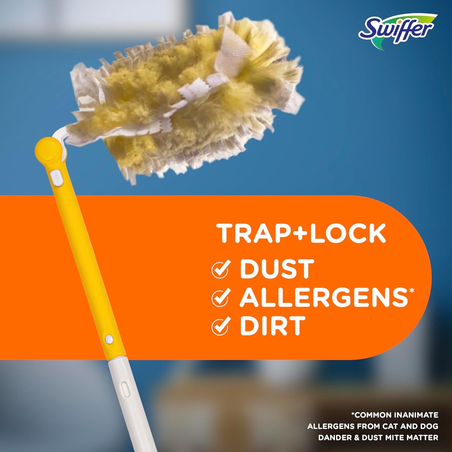 Heavy Duty Dusting Kit, Cleaning Supplies, 3 Ft Extended Handle, 1 Duster, 12 Re