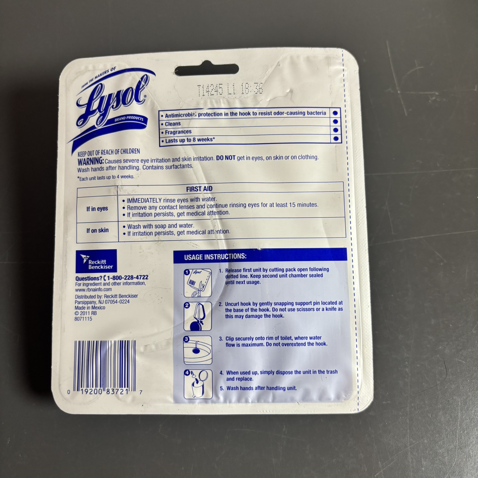 Lysol No Mess Automatic Toilet Bowl Cleaner Complete Clean Ocean Fresh scent NEW
