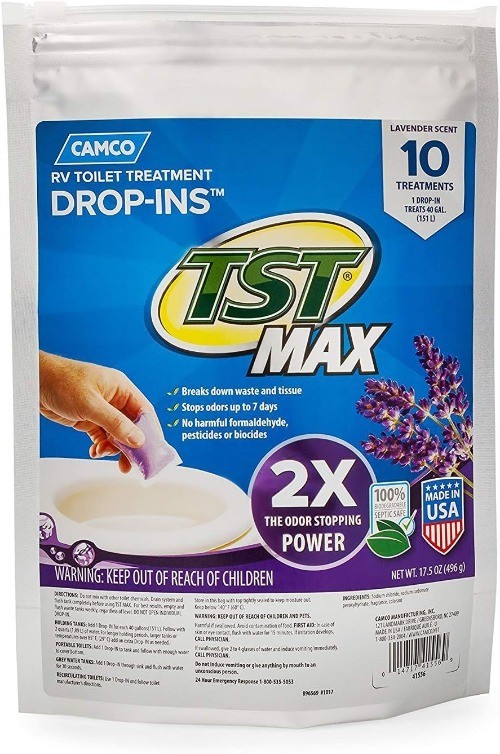 TST MAX RV Toilet Treatment Drop-INs Scent: LavenderSize: 10 Count (Pack of 1)