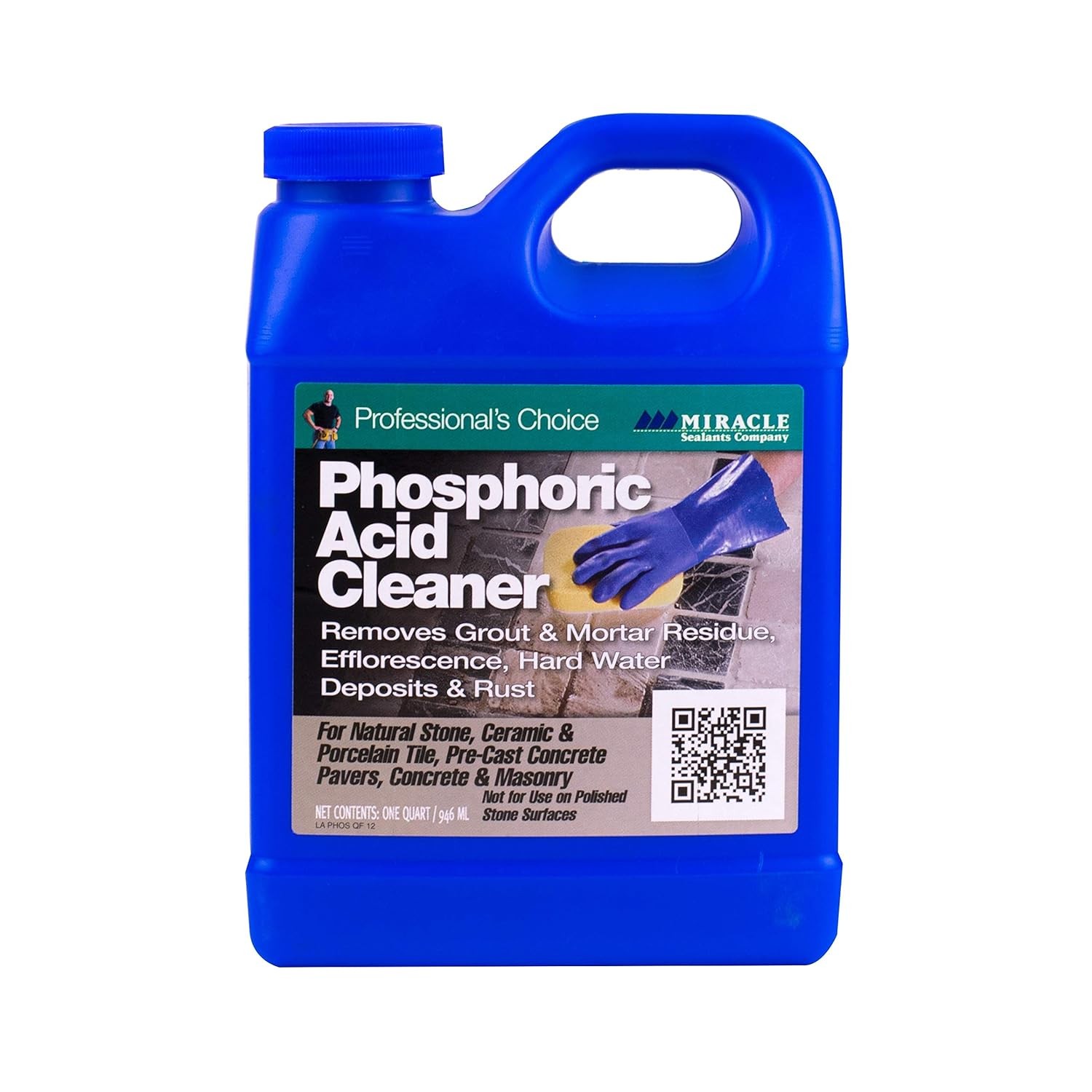 Phosphoric Acidic Cleaner for Tile, Stone, Pavers & Masonry, Grout Haze, Rust…