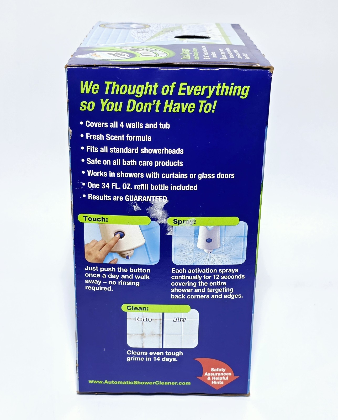 Scrubbing Bubbles Automatic Shower Cleaner Dual Sprayer + Refill Bottle Sealed