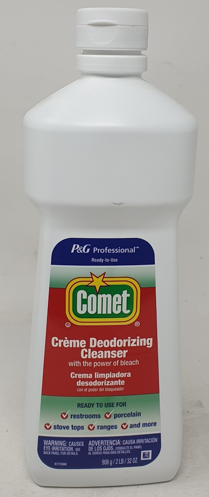 Comet Creme Deodorizing Cleanser w/ Bleach 32 oz for Restrooms Stove Tops Qty 10