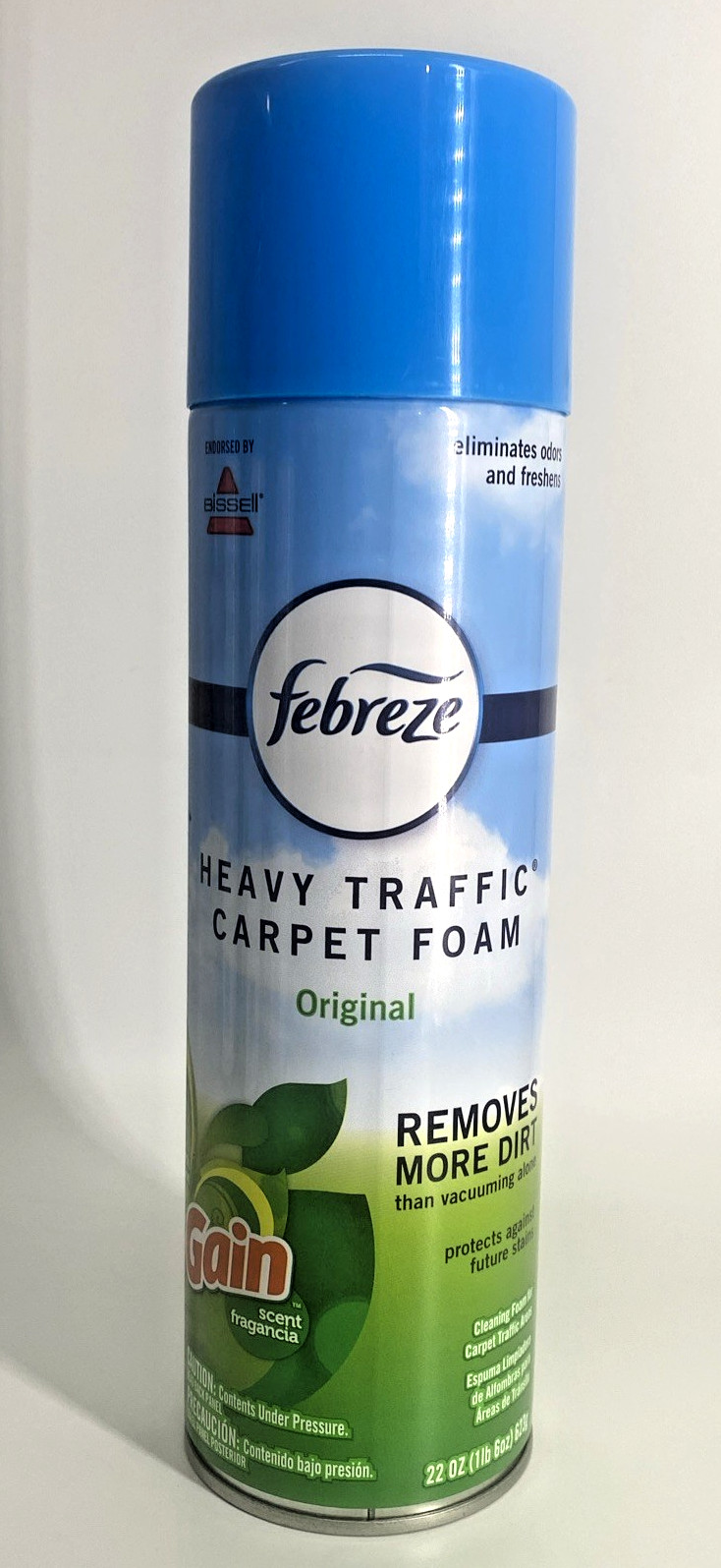 Febreze Heavy Traffic Carpet Cleaner Foam Gain Scent 22oz Bissell LOT Of 4