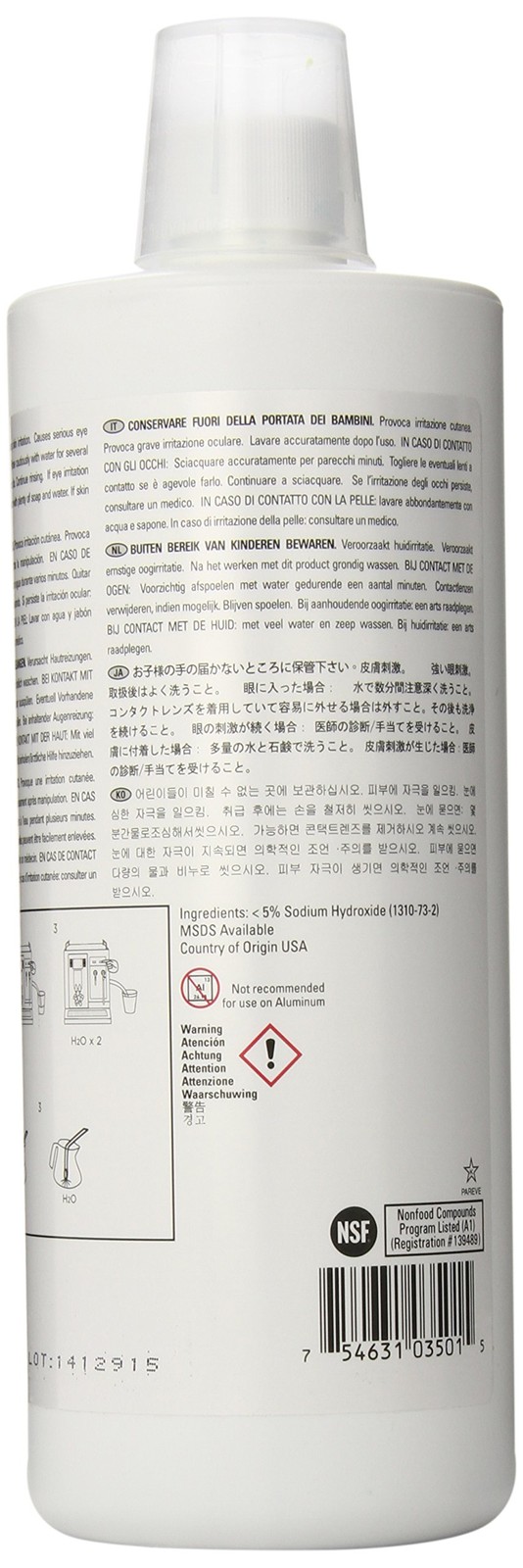 Puro Liquid Dairy Cleaner, 33.6 Ounce