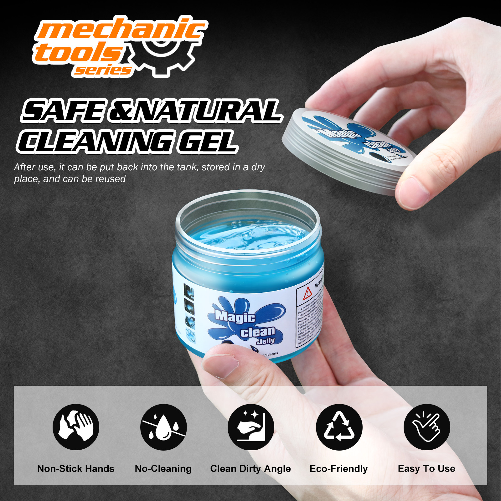Multi Purpose Universal Cleaning Gel Jelly Keyboard Laptop Home Dust Remove Blue