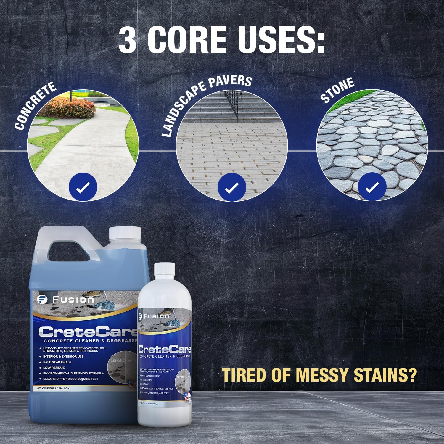Fusion CreteCare: The Ultimate Concrete Cleaner and Driveway Oil Stain Remove…